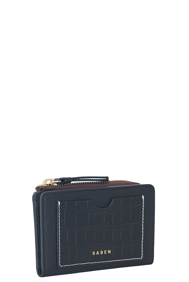 Black + Croc + White Stitch