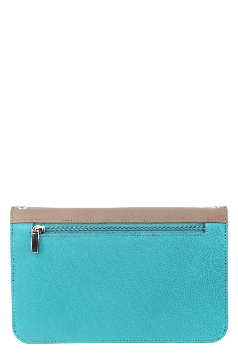 Taupe/Turquoise